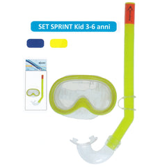 Escubia - Set de máscara de buceo de PVC para niños sin alergias Edad: 3 - 6