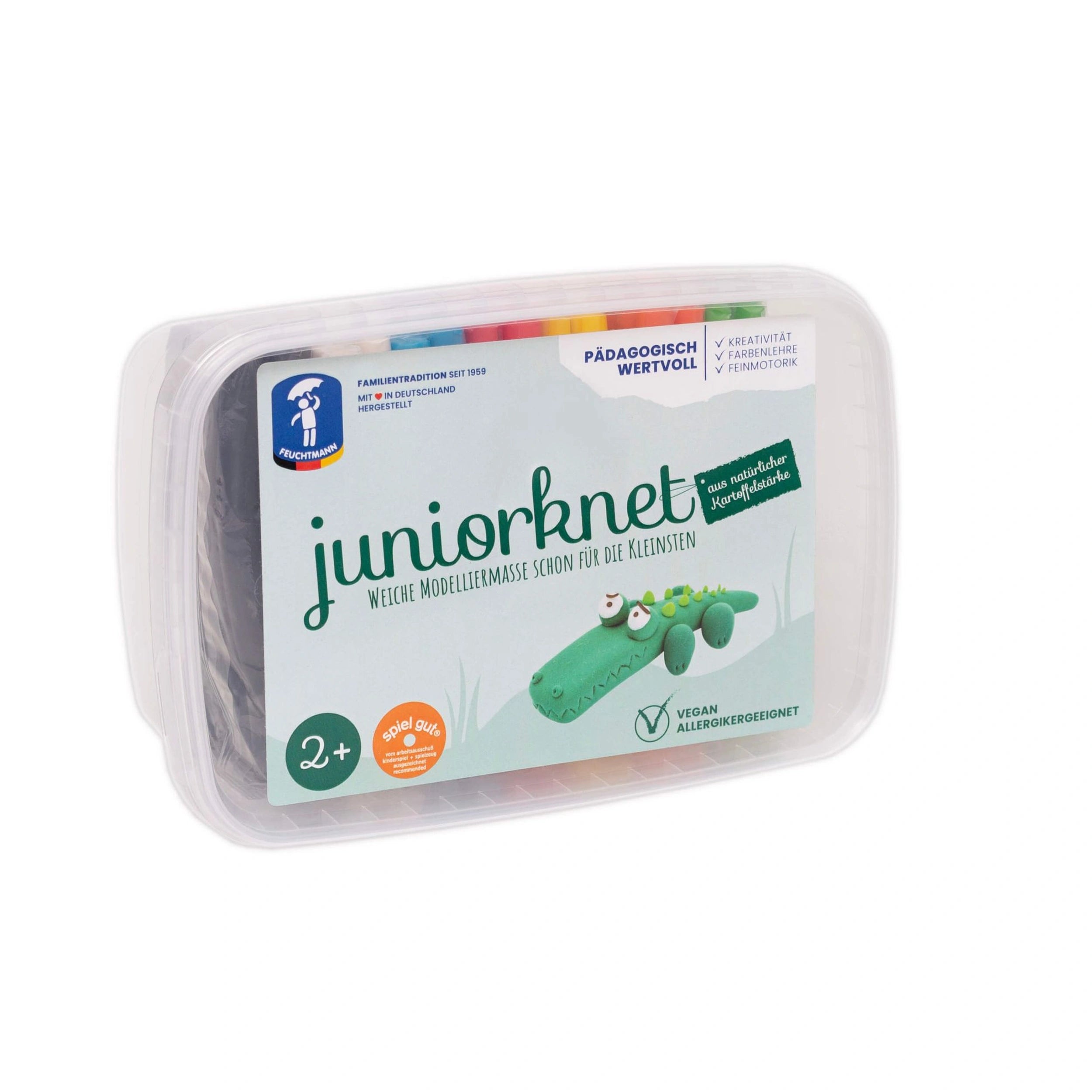 Feuchtmann - Basic Modelling Dough Juniorknet Maxi 14 X 35 Gr In Trasparent Box - Clay & Modeling Dough