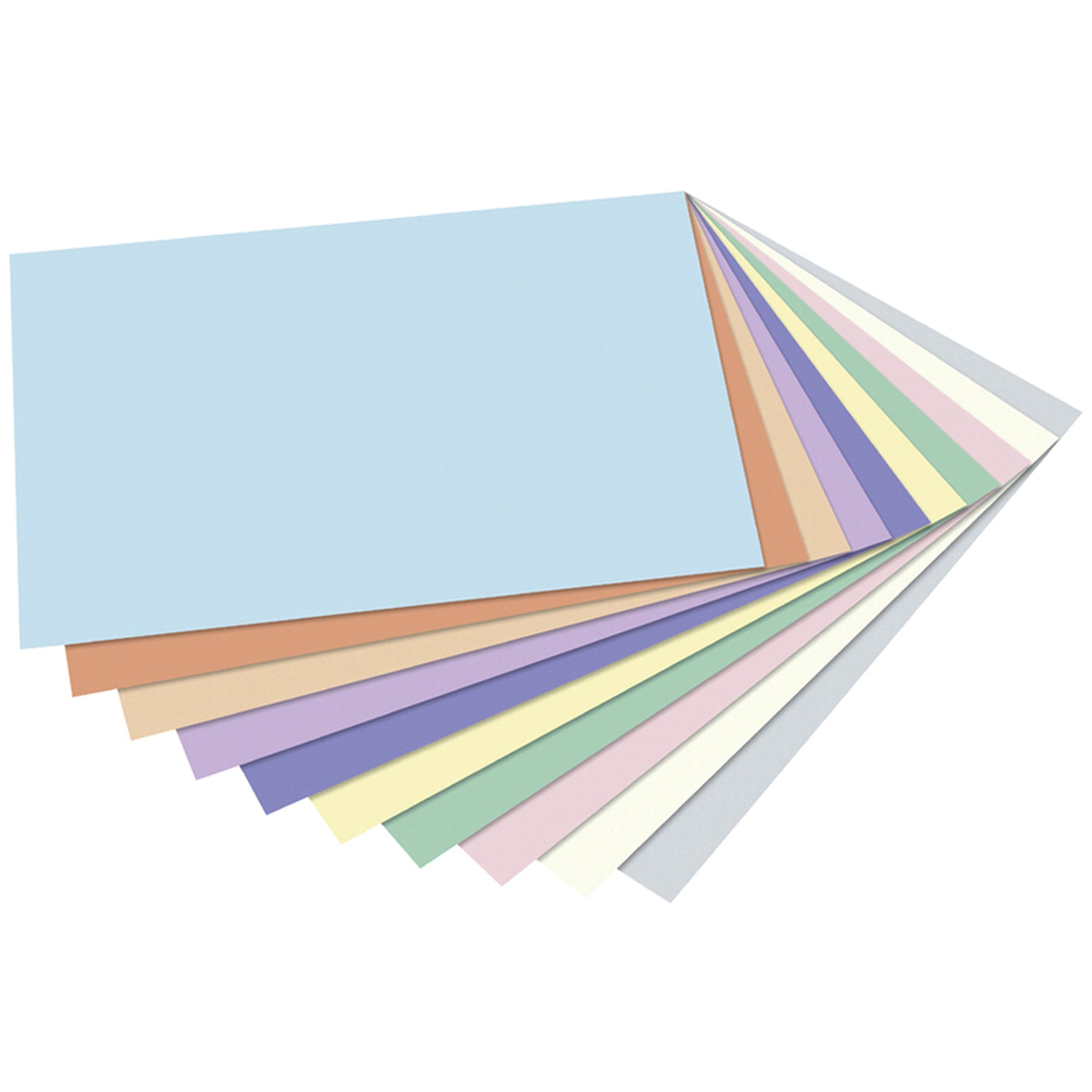 Folia - Pastelblock Formato A4 10X130 Gr y 10X300 Gr Piezas Hojas Multicolores - Artes y Manualidades