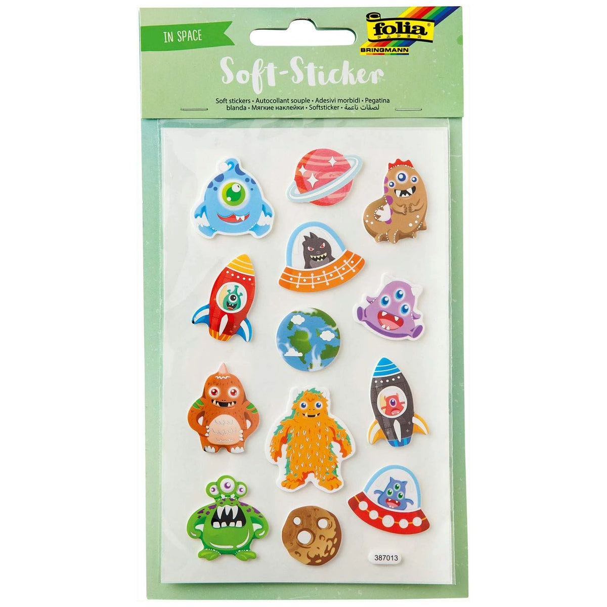 Folia - Univers 25 3D Soft Stickers Pack - Arts & Crafts