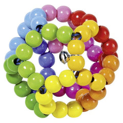 GOKI - Bola Arcoíris Elástica con Anillo Táctil - Sonajeros