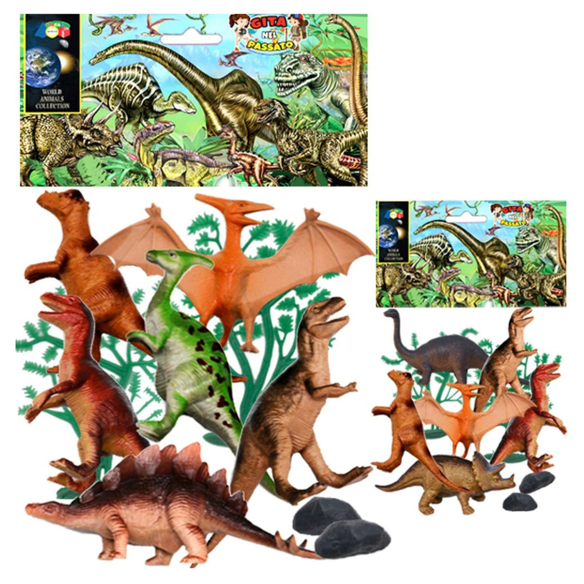 Ginmar - Juego de Dinosaurios - Viaje al Pasado Pack de Modelos Variados