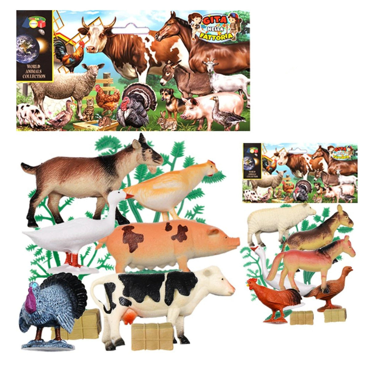 Ginmar - Juego de Animales de Granja Modelos Variados