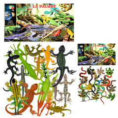 Ginmar - Juego de figuras de criatura del pantano - Colección de reptiles y anfibios