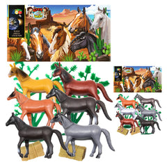 Ginmar - Juego de Caballos del Viejo Oeste Pack de Modelos Variados