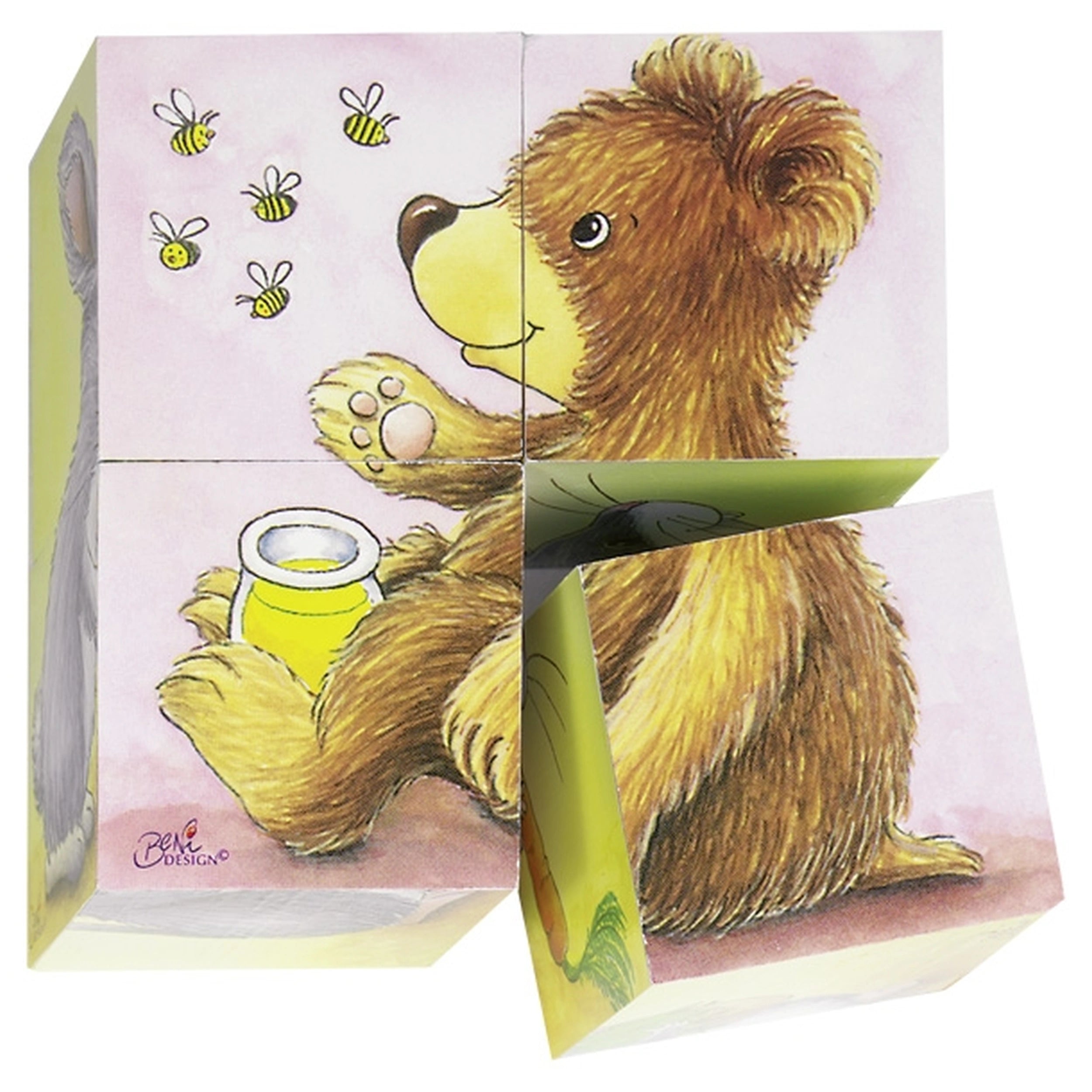 Gollness - Rompecabezas de Cubos de Animales Bebés - Puzzles