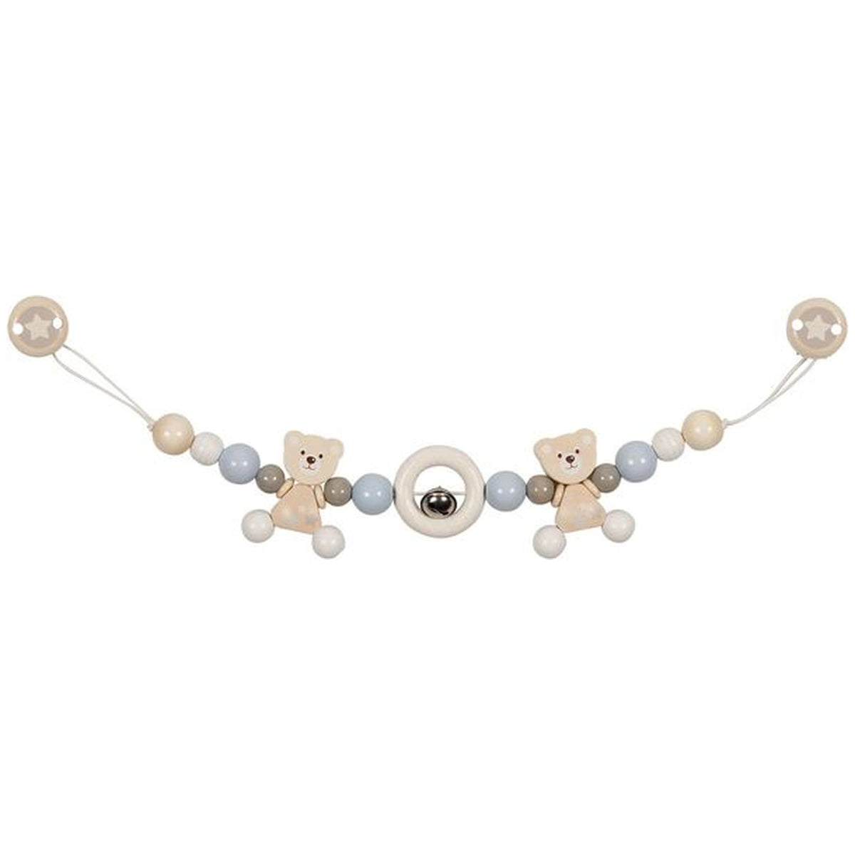 Gollness - Pram Chain Bear With Clips - Baby Toys & Activity Equipment
