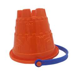 Gowi - Cubo Castillo Diámetro 17 Cm - Naranja - Juguetes de Playa y Arena