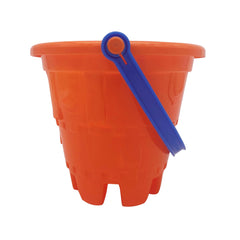 Gowi - Cubo Castillo Diámetro 17 Cm - Naranja - Juguetes de Playa y Arena