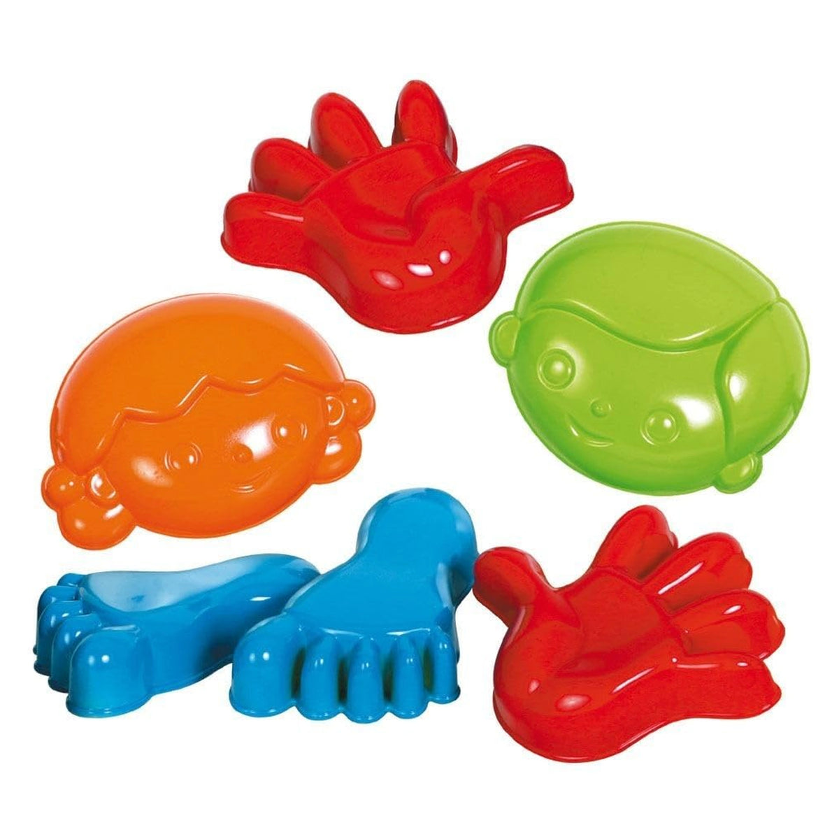 Gowi - Molde de Arena Fritz - Set de 6 Piezas en la Red - Juguetes de Playa y Arena