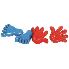Gowi - Molde de Arena Manos y Pies - Set de 4 Piezas en la Red - Juguetes de Playa y Arena