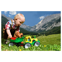 Gowi - Toy Playsets - Compact Tractor with Horse Trailer - 1+ Yrs - Durable Design