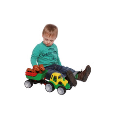 Gowi - Toy Playsets - Compact Tractor with Horse Trailer - 1+ Yrs - Durable Design