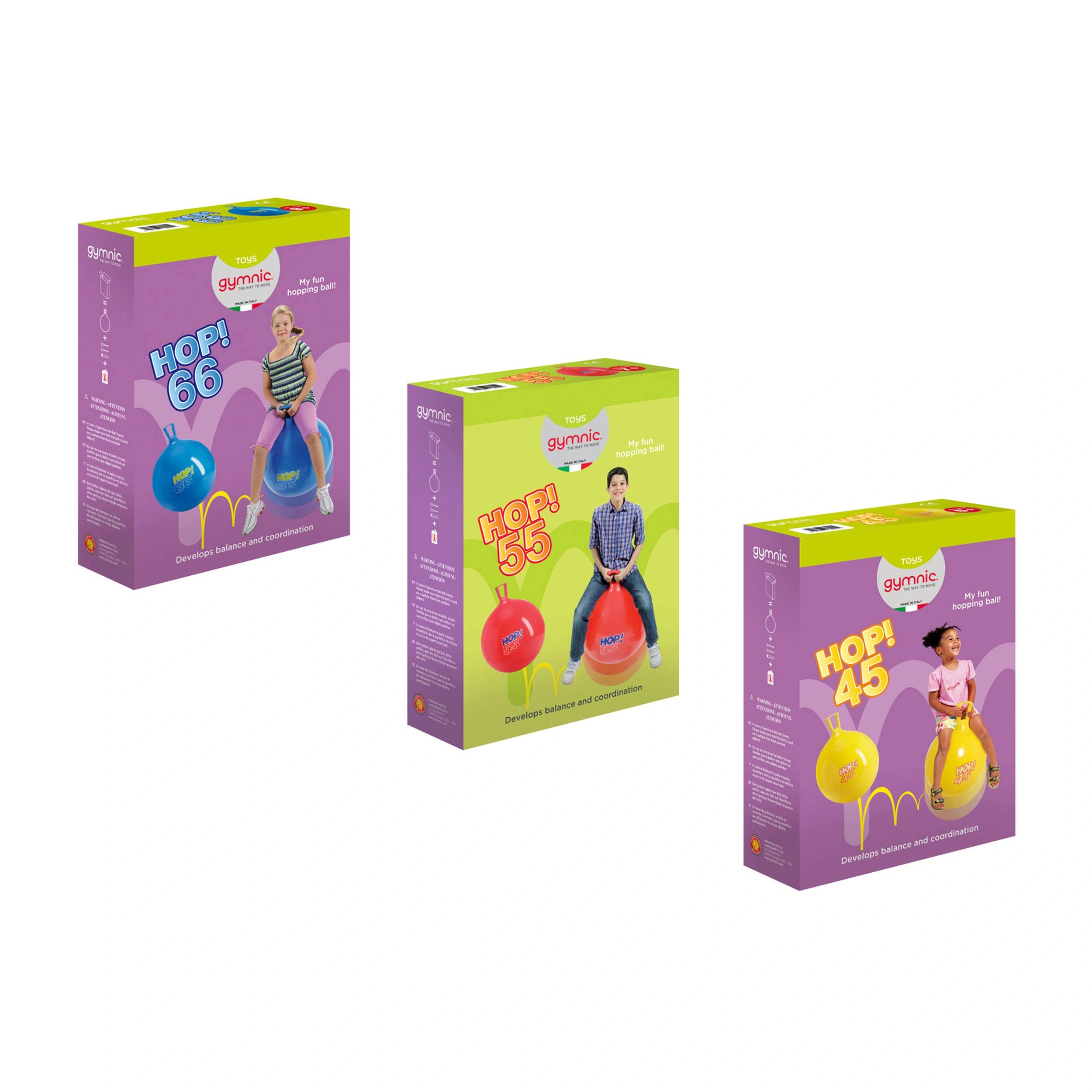 Gymnic - Hop Hop 55 Riding Toy Jumping Ball Red