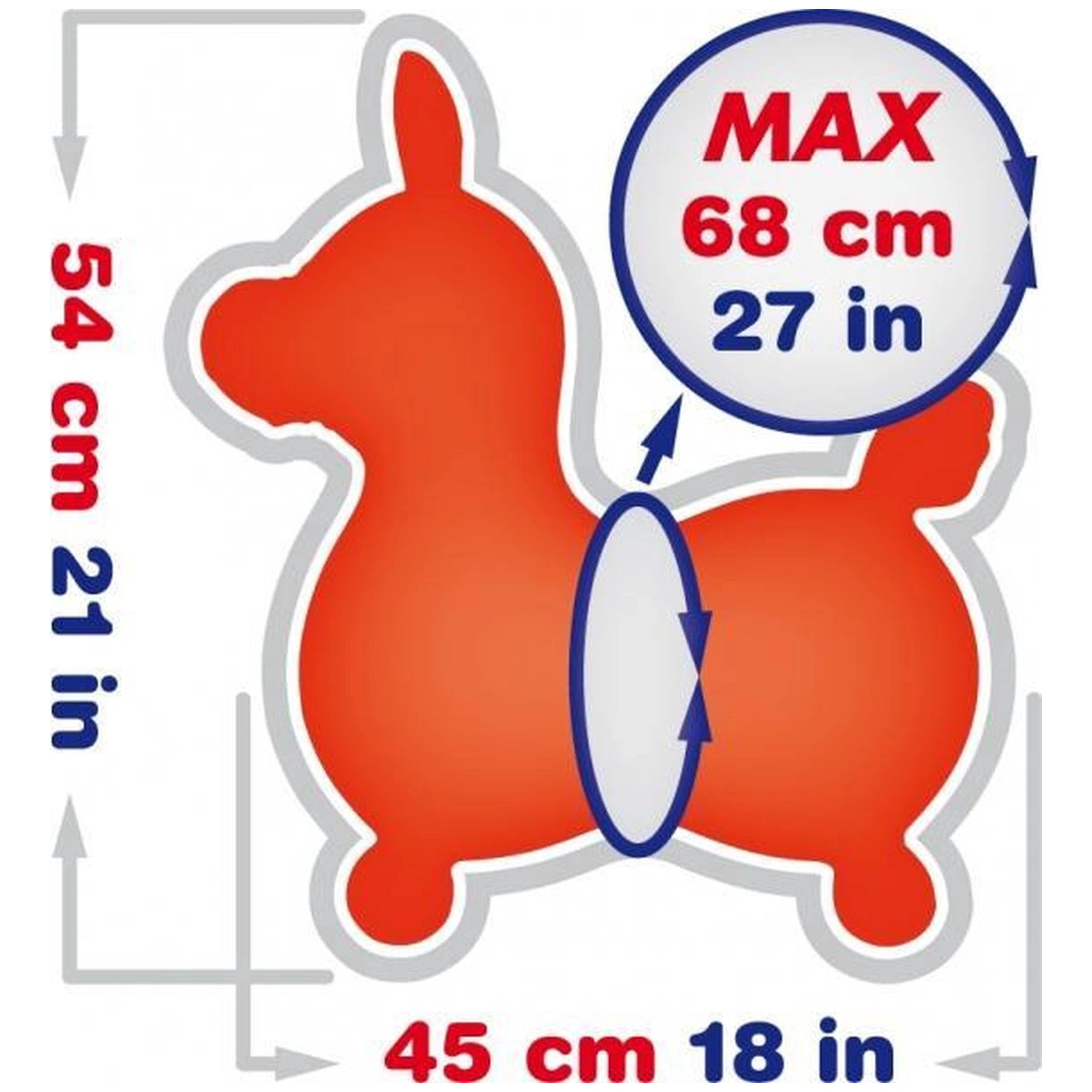 Gymnic - Juguete de montar Rody Caballo Saltarín Azul