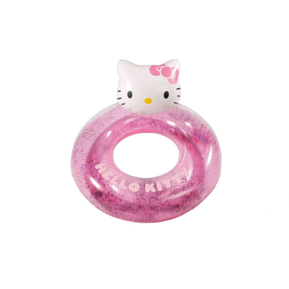 Happy People - Beach Toys - Hello Kitty Inflatable Swim Ring - 90cm - 3 Years - Fun Water Play