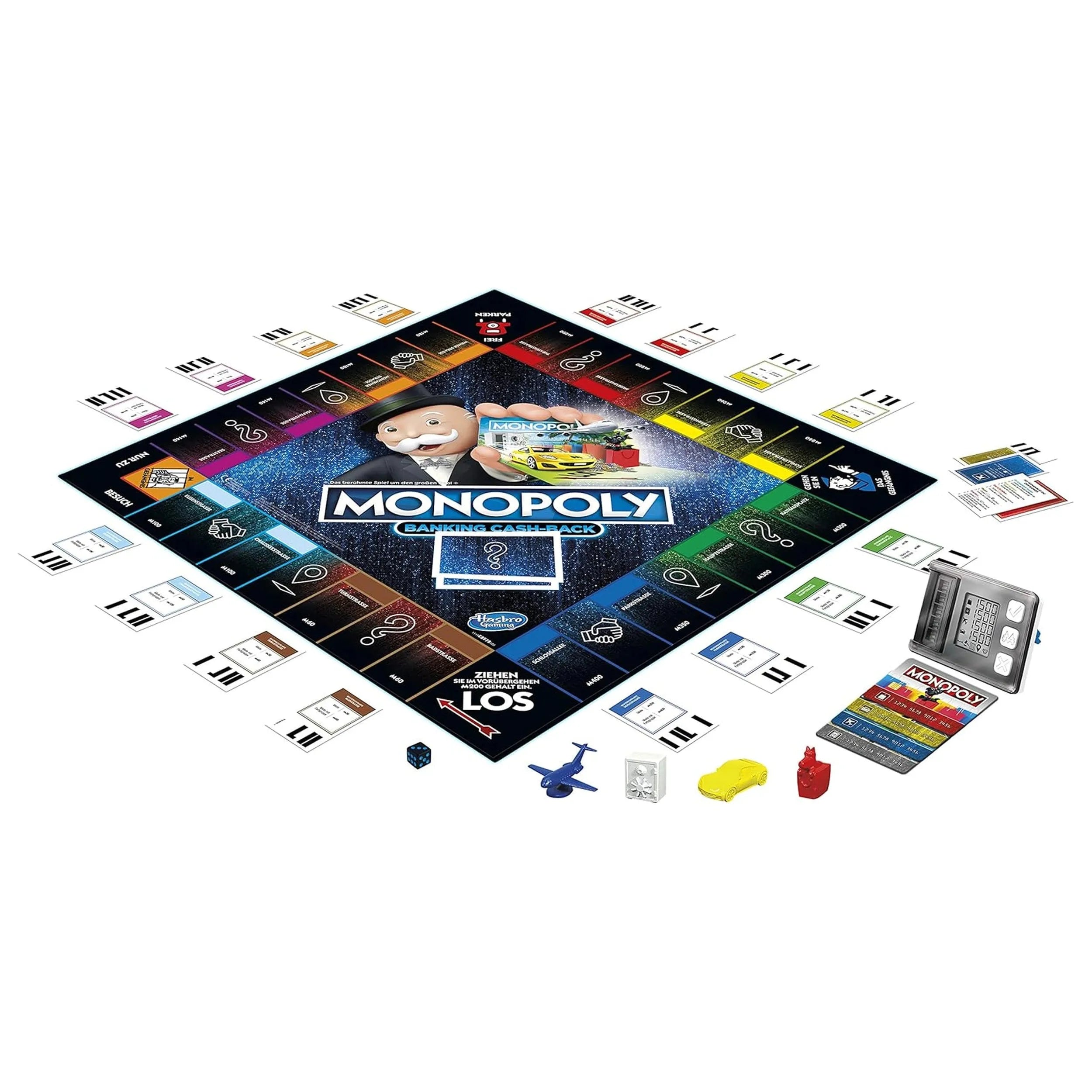 Hasbro - Monopoly Banking Cash Back Juego de Mesa - Edición Alemana