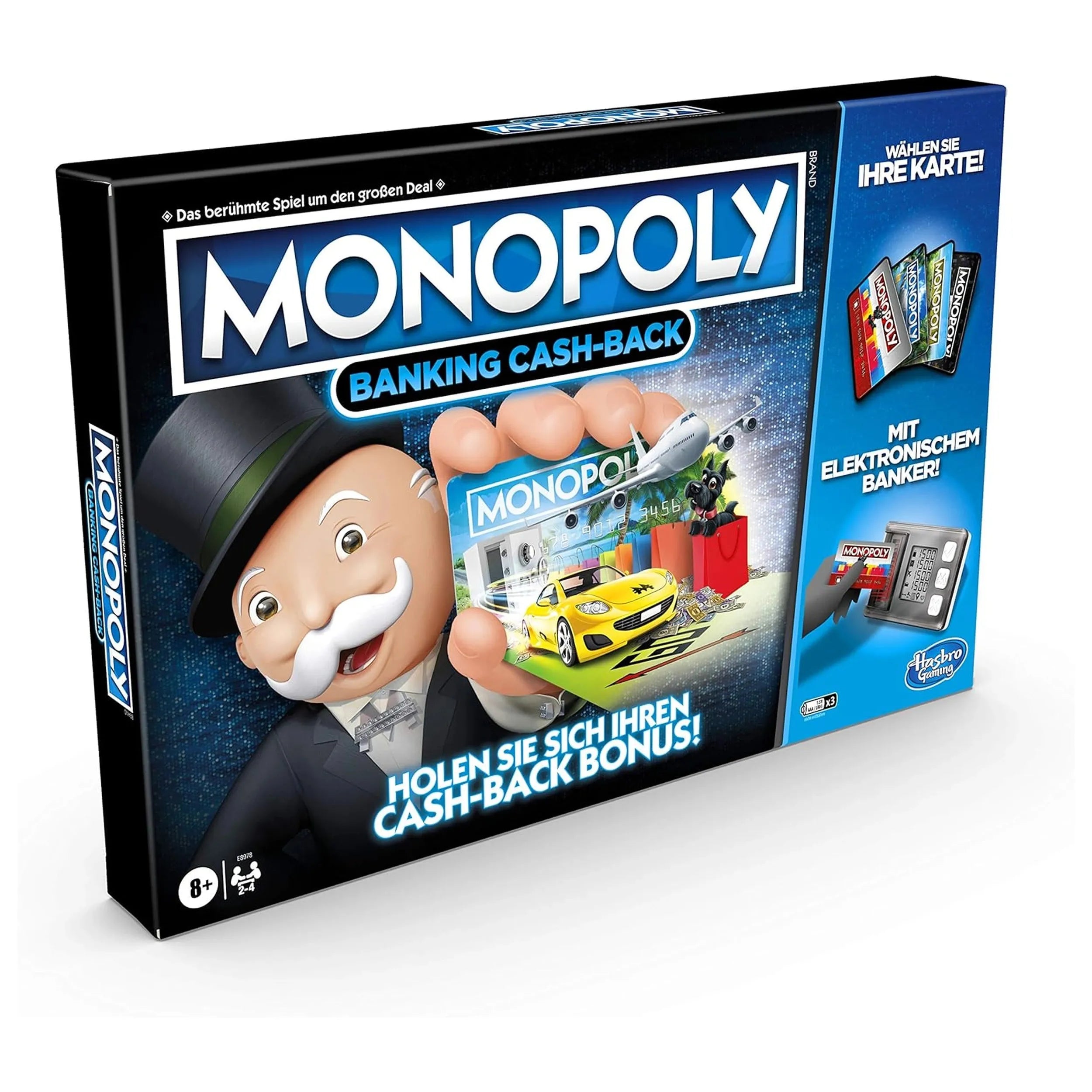 Hasbro - Monopoly Banking Cash Back Juego de Mesa - Edición Alemana