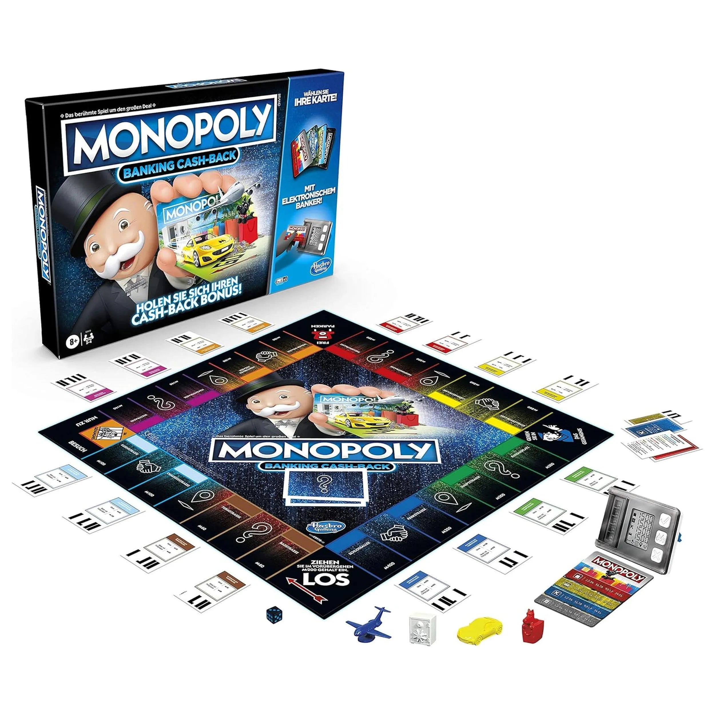 Hasbro - Monopoly Banking Cash Back Juego de Mesa - Edición Alemana