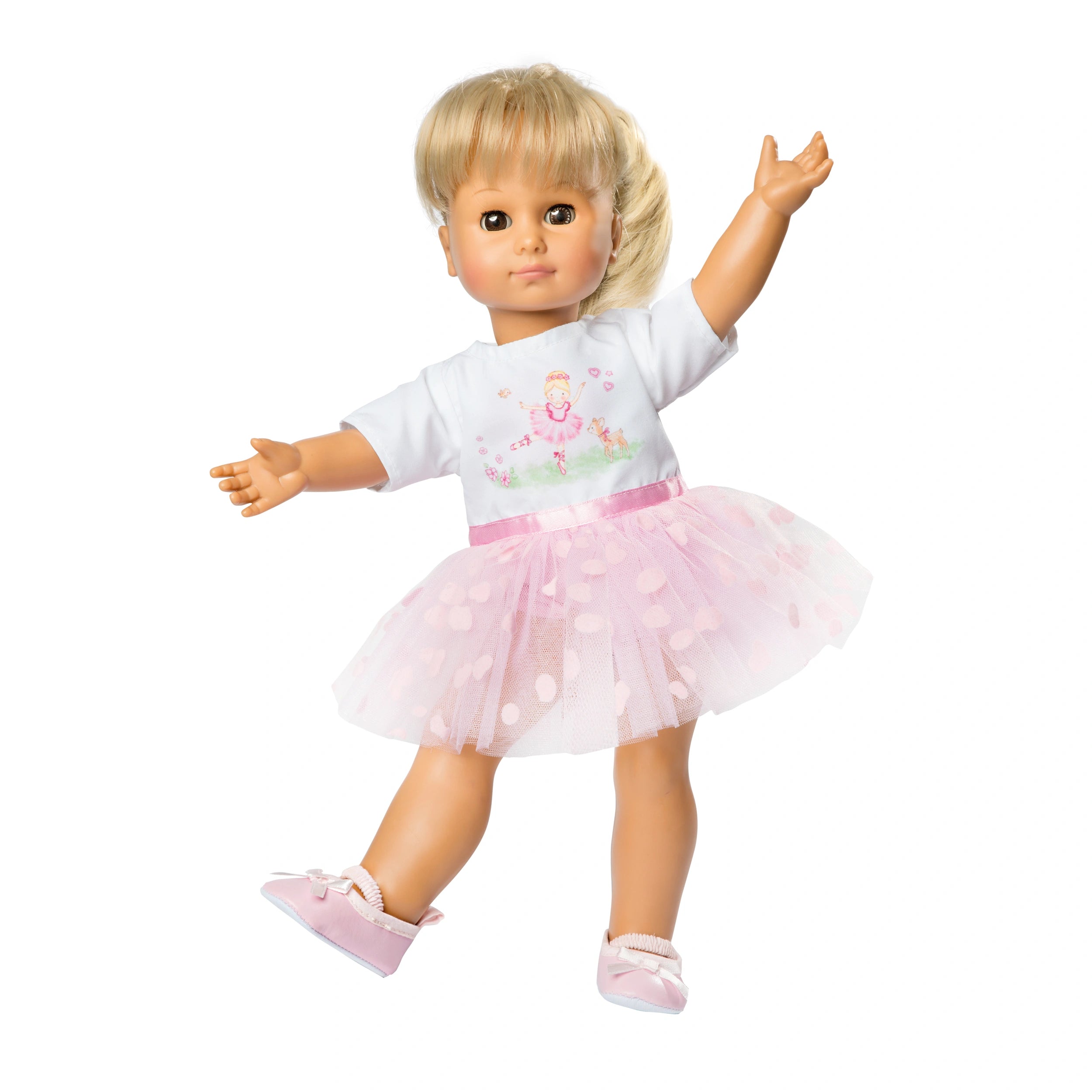 Heless - Vestido de Bailarina María Tamaño 35-45 Cm - Conjuntos de Juego de Muñecas y Figuras de Juguete