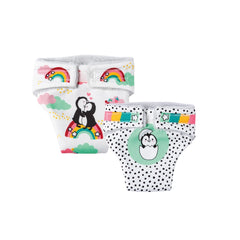 Heless - Dolls - Penguin Dotty Doll Cloth Diapers Set - 18M+ - Sustainable