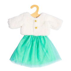 Heless - Muñecas - Set de muñeca Yuki de 2 piezas - Chaqueta de peluche y falda - 3+ Años