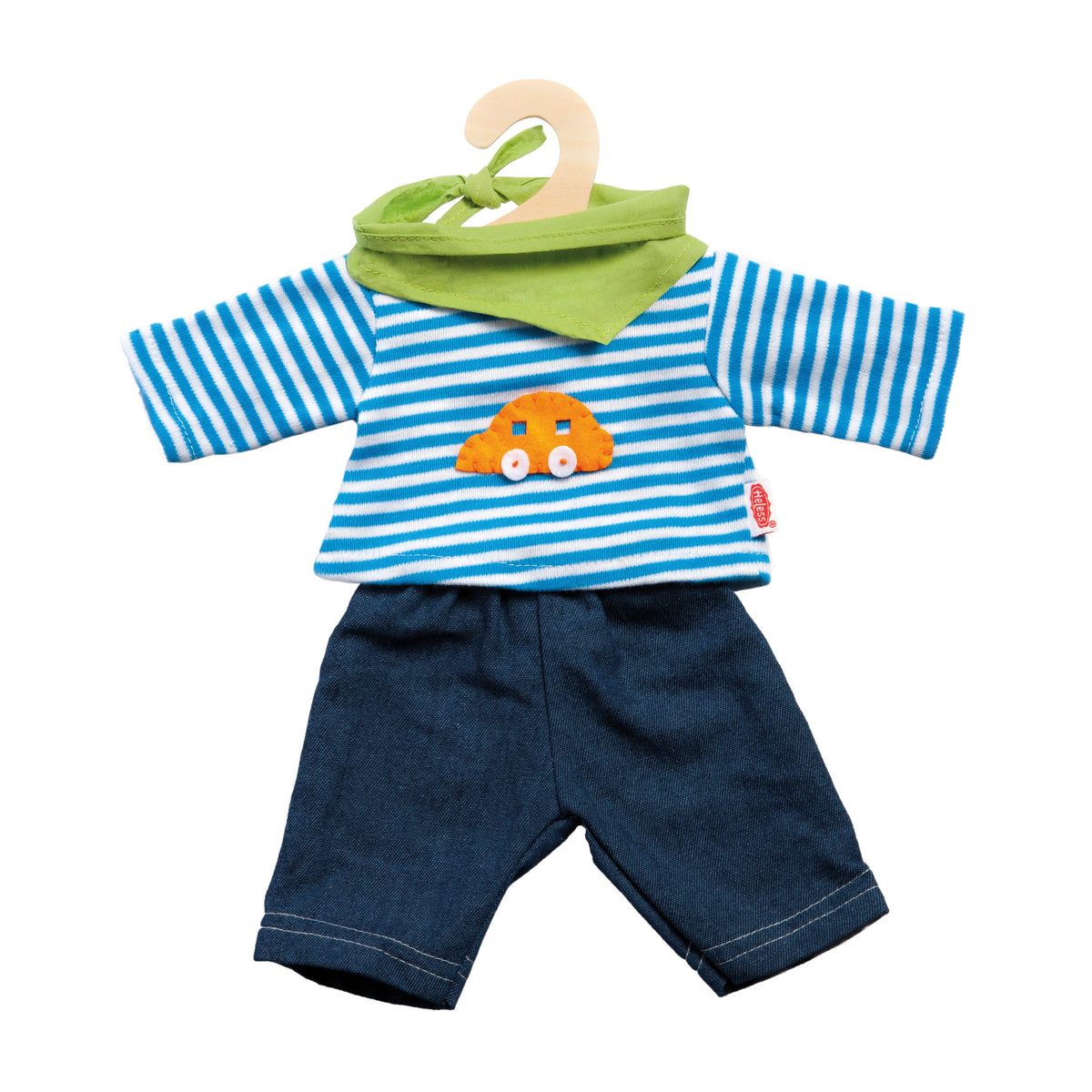 Heless - Jeans con camisa a rayas tamaño 35-45 cm - Juegos de muñecas y figuras de juguete