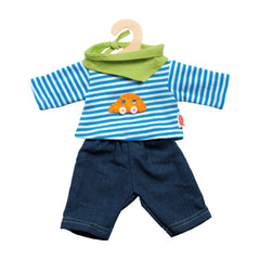 Heless - Jeans con camisa a rayas tamaño 35-45 cm - Juegos de muñecas y figuras de juguete