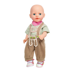 Heless - Conjunto de Knickerbockers con Camisa de 3 Piezas Tamaño 35-45 Cm - Juegos de Muñecas y Figuras de Juguete