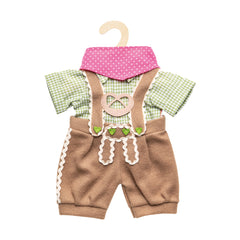 Heless - Conjunto de Knickerbockers con Camisa de 3 Piezas Tamaño 35-45 Cm - Juegos de Muñecas y Figuras de Juguete