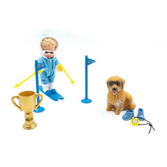 Jagerndorfer - Skischool Kind Chiara Met Hond 12 cm - Dolls, Playsets & Toy Figures