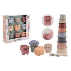 Johntoy - Bio Plastic Stackable Bucket And Bath Cups - Baby Activity Toys