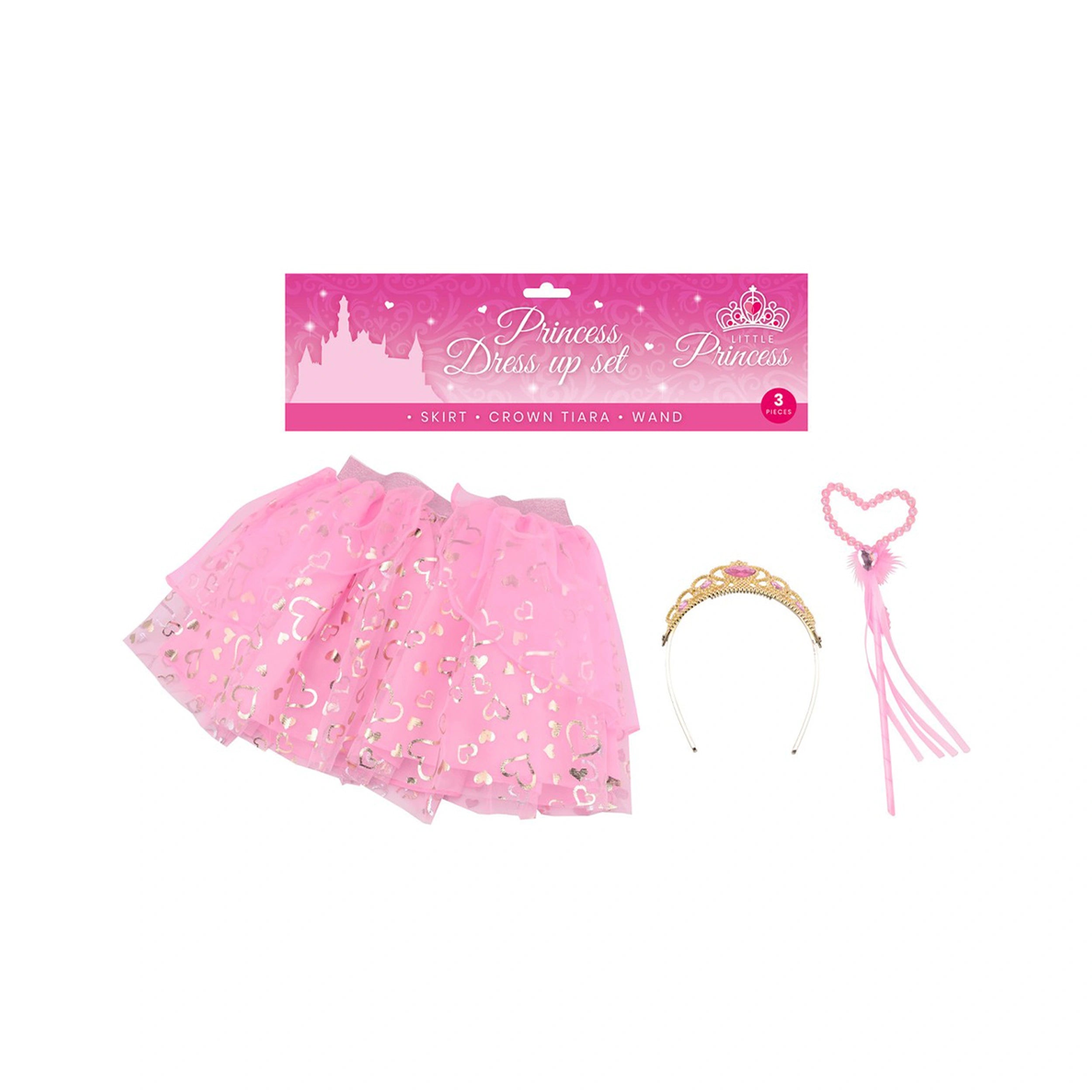 Johntoy - Princess Dress Up Set 3 Pcs Pack - Pretend Professions & Role Playing