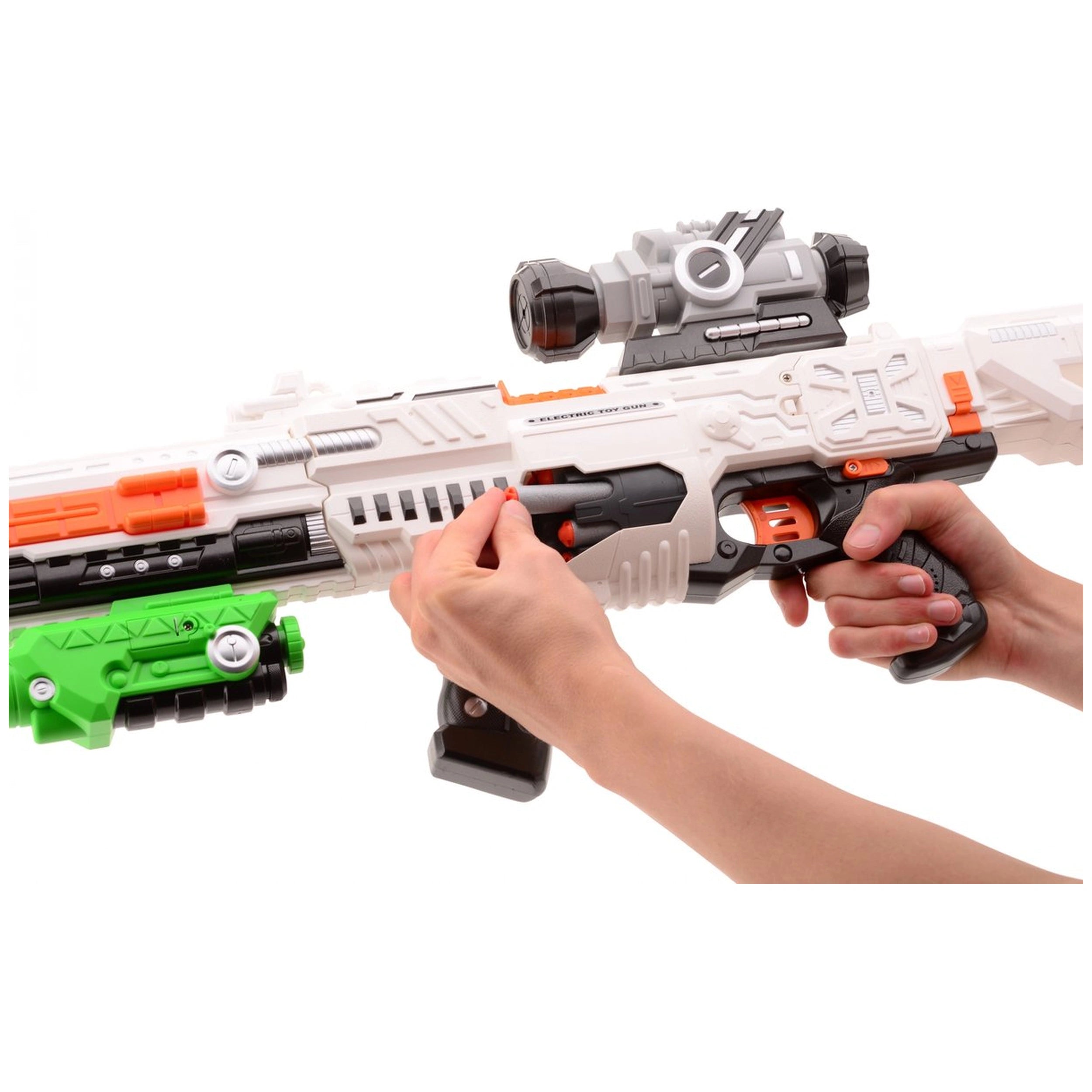 Johntoy - Tack Pro Sniper With 20 Darts And Light 75 Cm - Outdoor Play Equipment