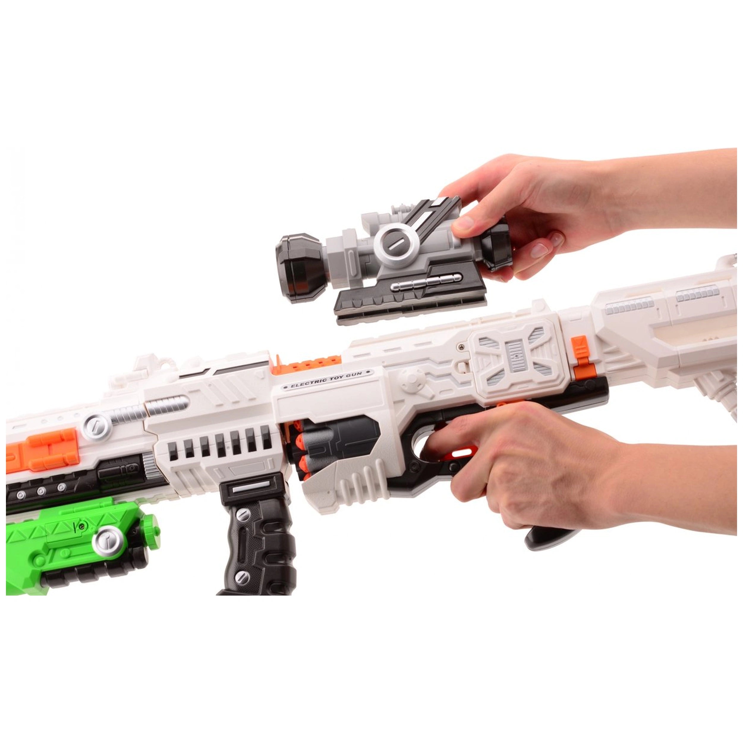 Johntoy - Tack Pro Sniper With 20 Darts And Light 75 Cm - Outdoor Play Equipment