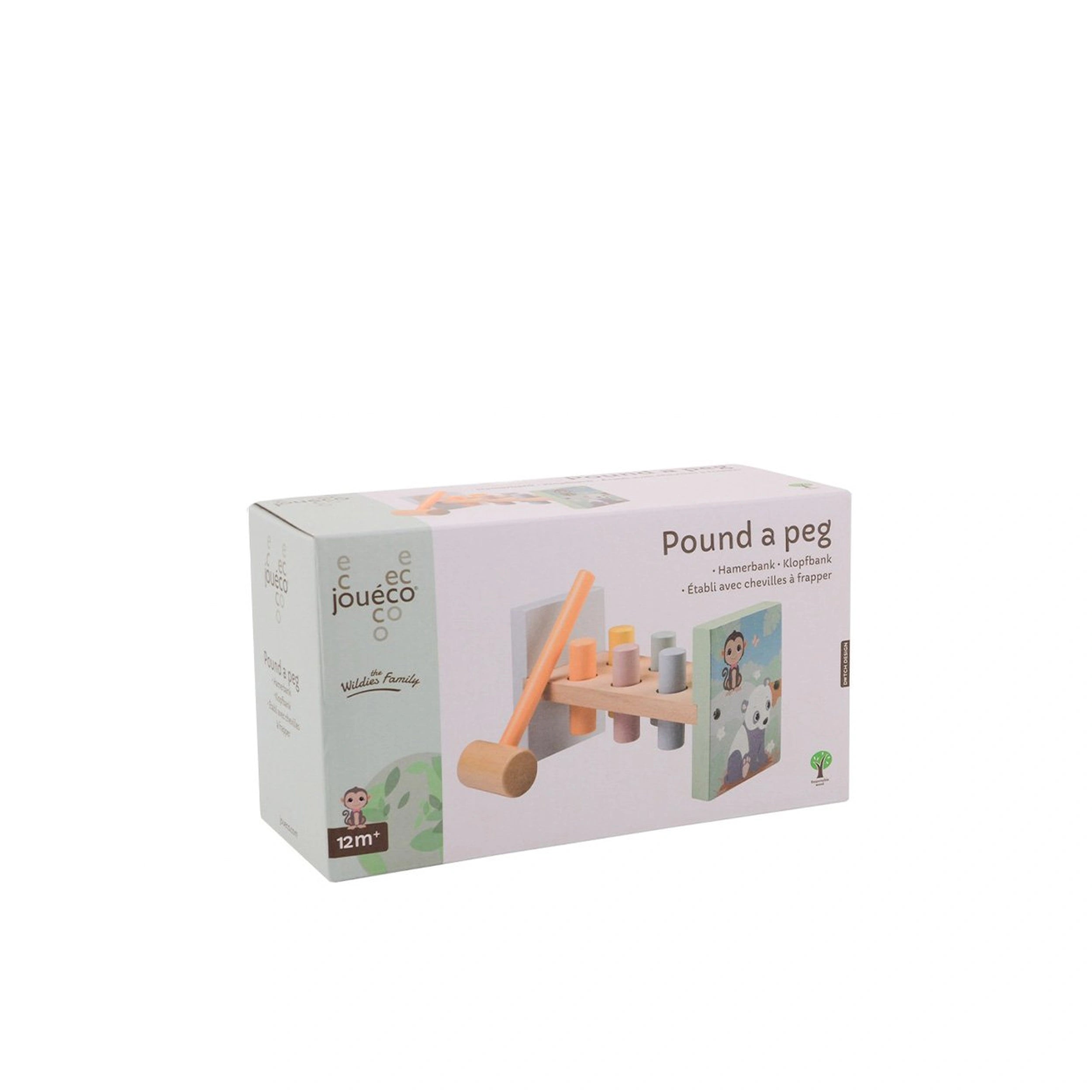 Johntoy - The Wildies Family Pound A Peg - Baby Activity Toys