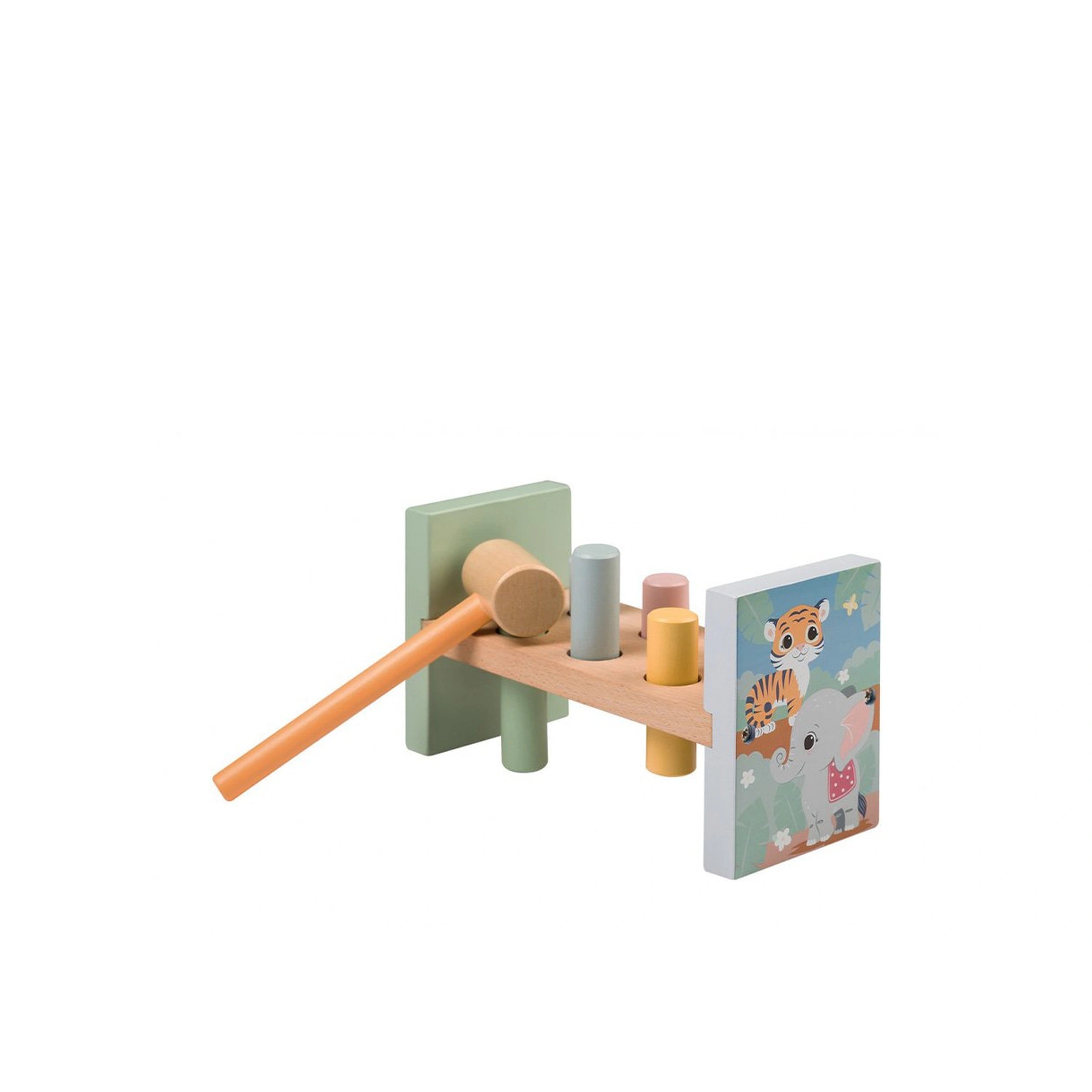 Johntoy - The Wildies Family Pound A Peg - Baby Activity Toys