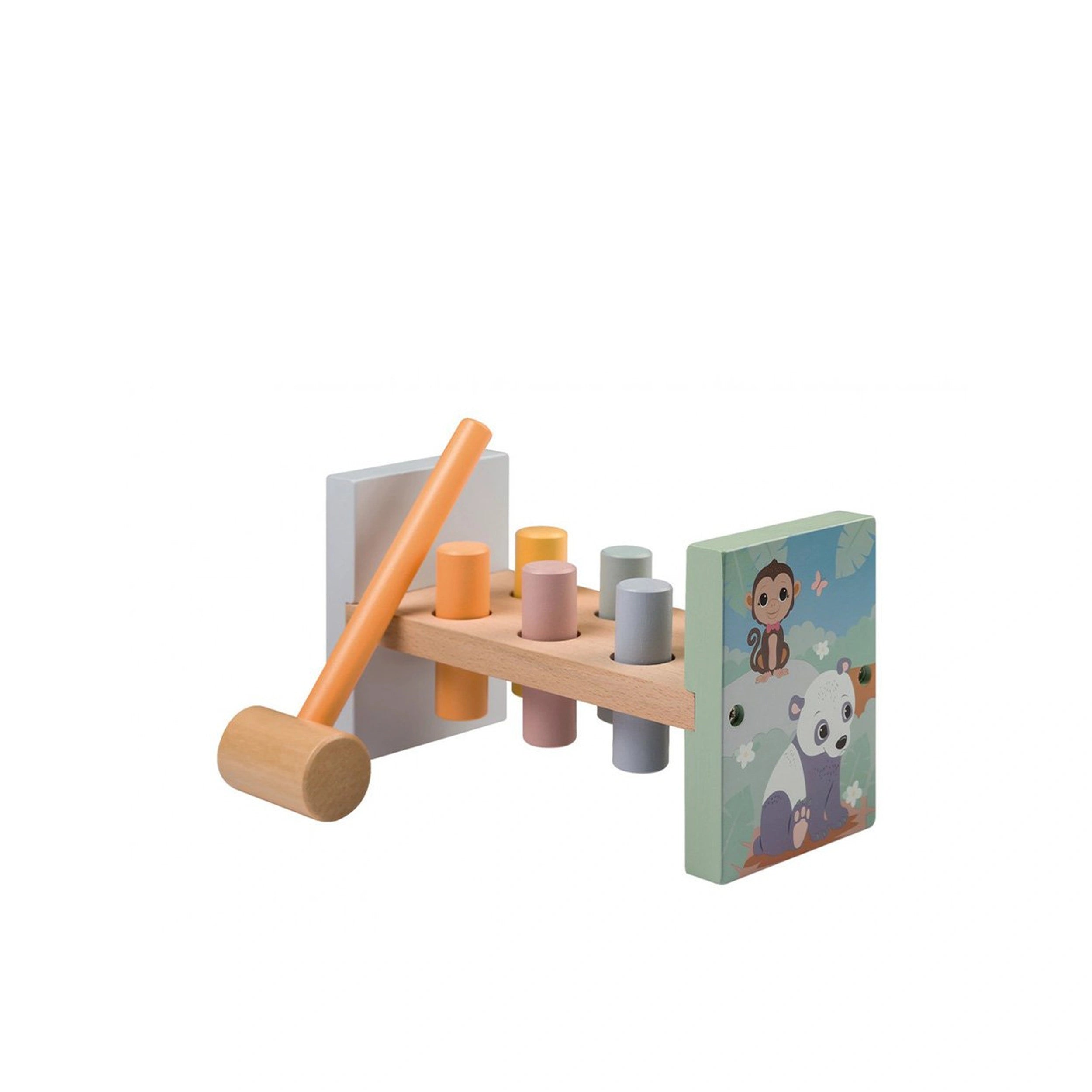 Johntoy - The Wildies Family Pound A Peg - Baby Activity Toys