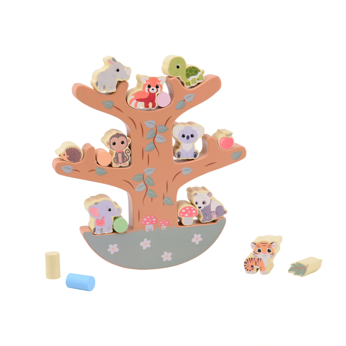 Johntoy - Wooden Balance Tree - Baby Activity Toys
