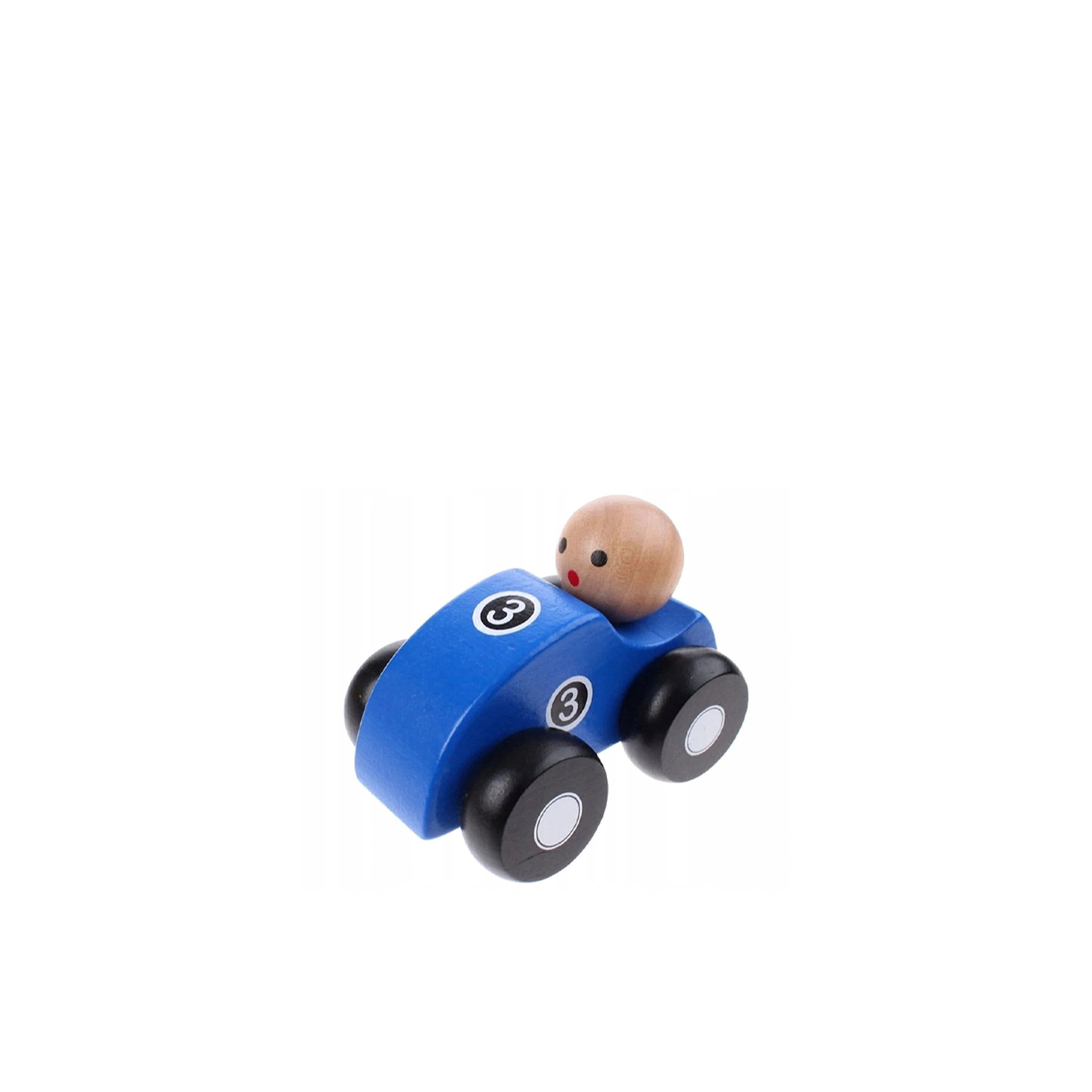 Johntoy - Coches de Madera 4 Asortidos en Exhibición - Vehículos de Juego