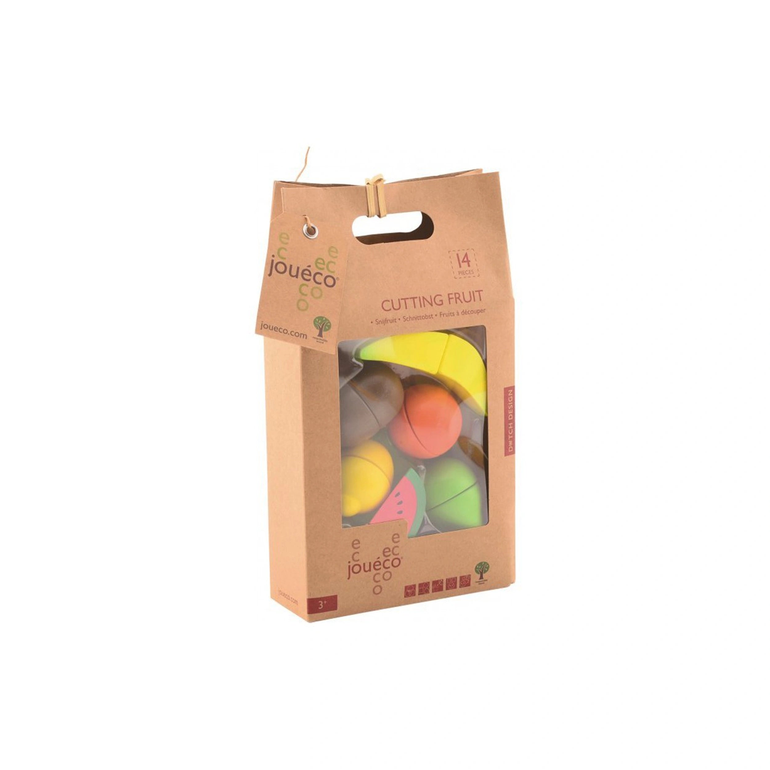 Johntoy - Wooden Cutting Fruit - Pretend Professions & Role Playing