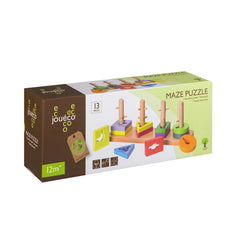 Johntoy - Wooden Maze Puzzle - Baby Activity Toys