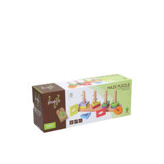 Johntoy - Wooden Maze Puzzle - Baby Activity Toys