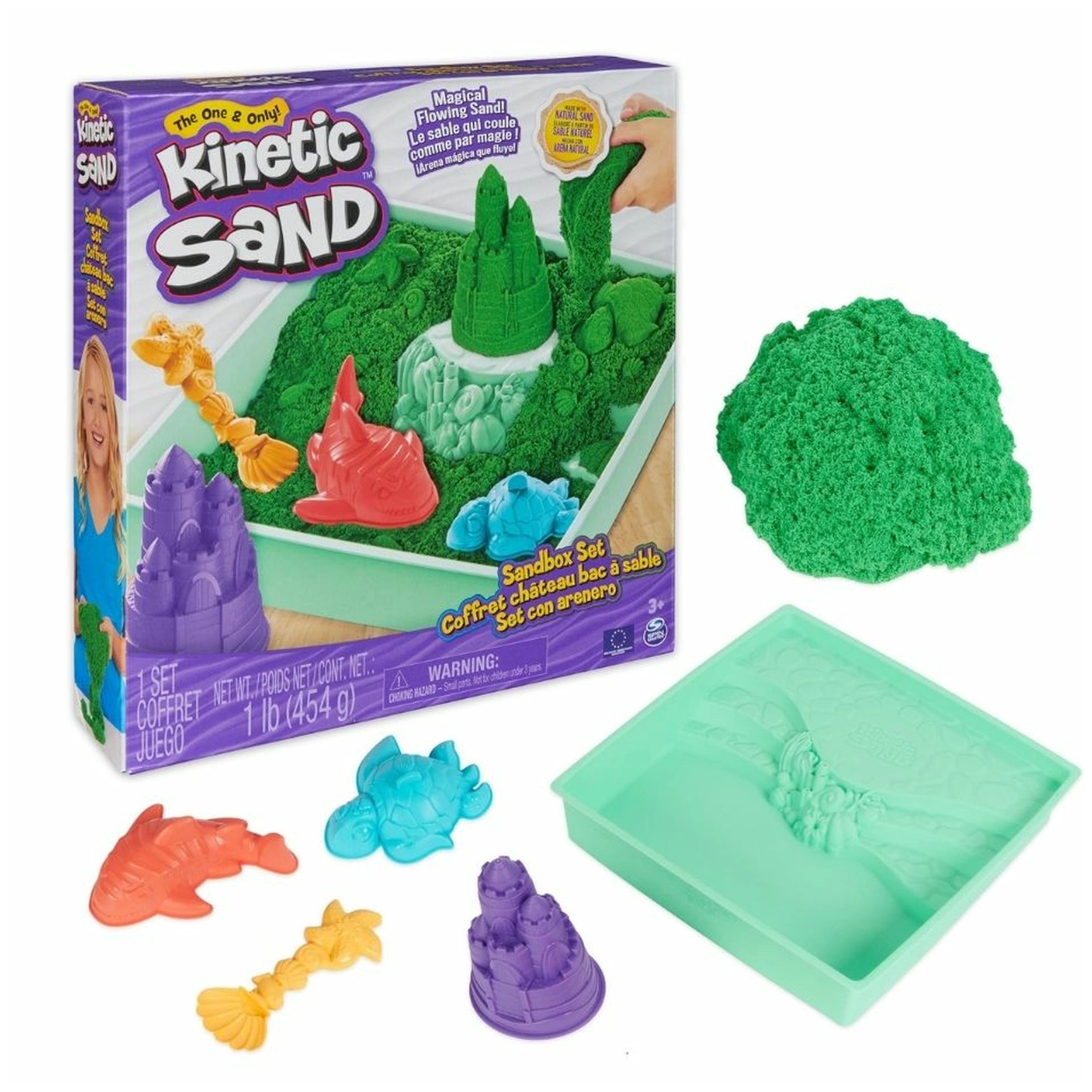 Kinetic Sand Sandbox Set Play Sand Pack - Assorted