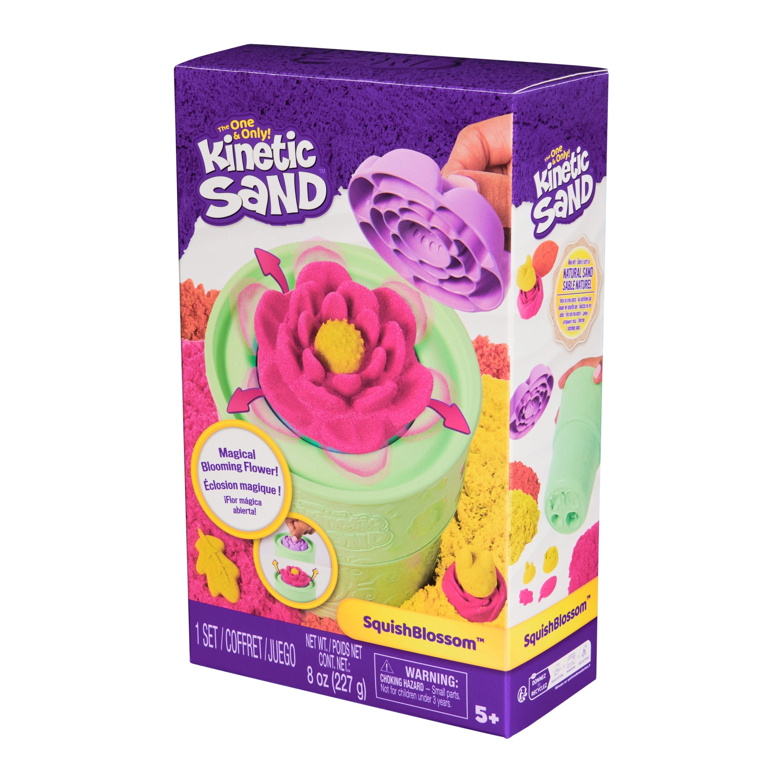 Kinetic Sand Squish Blossom Flor en Flor