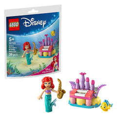 LEGO - Diversión Musical de Cumpleaños de Disney Princess Ariel y Flounder - Juguetes de Set de Construcción