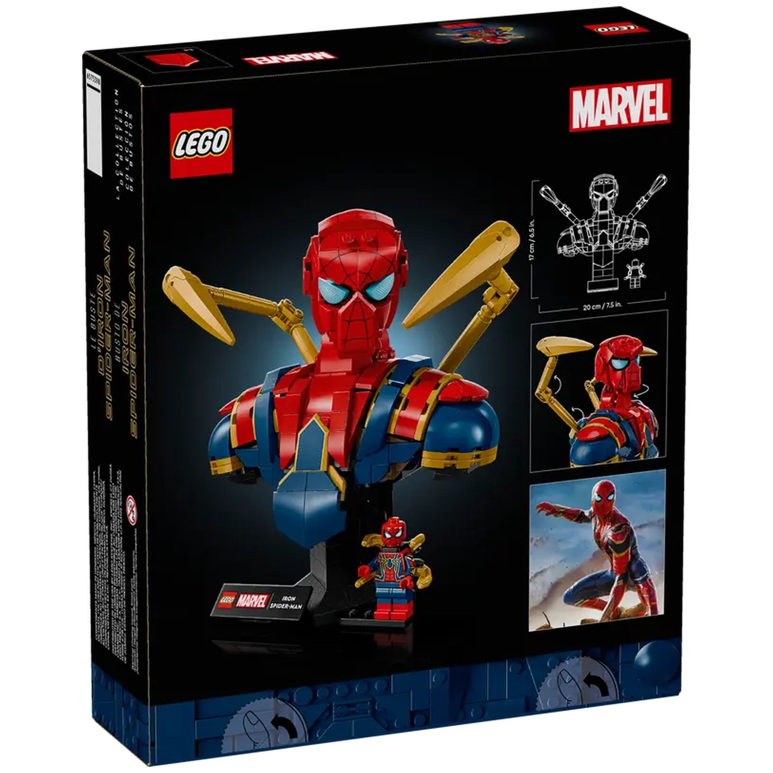 LEGO - Busto de Iron Spider-Man - Figuras de Acción y Juguetes