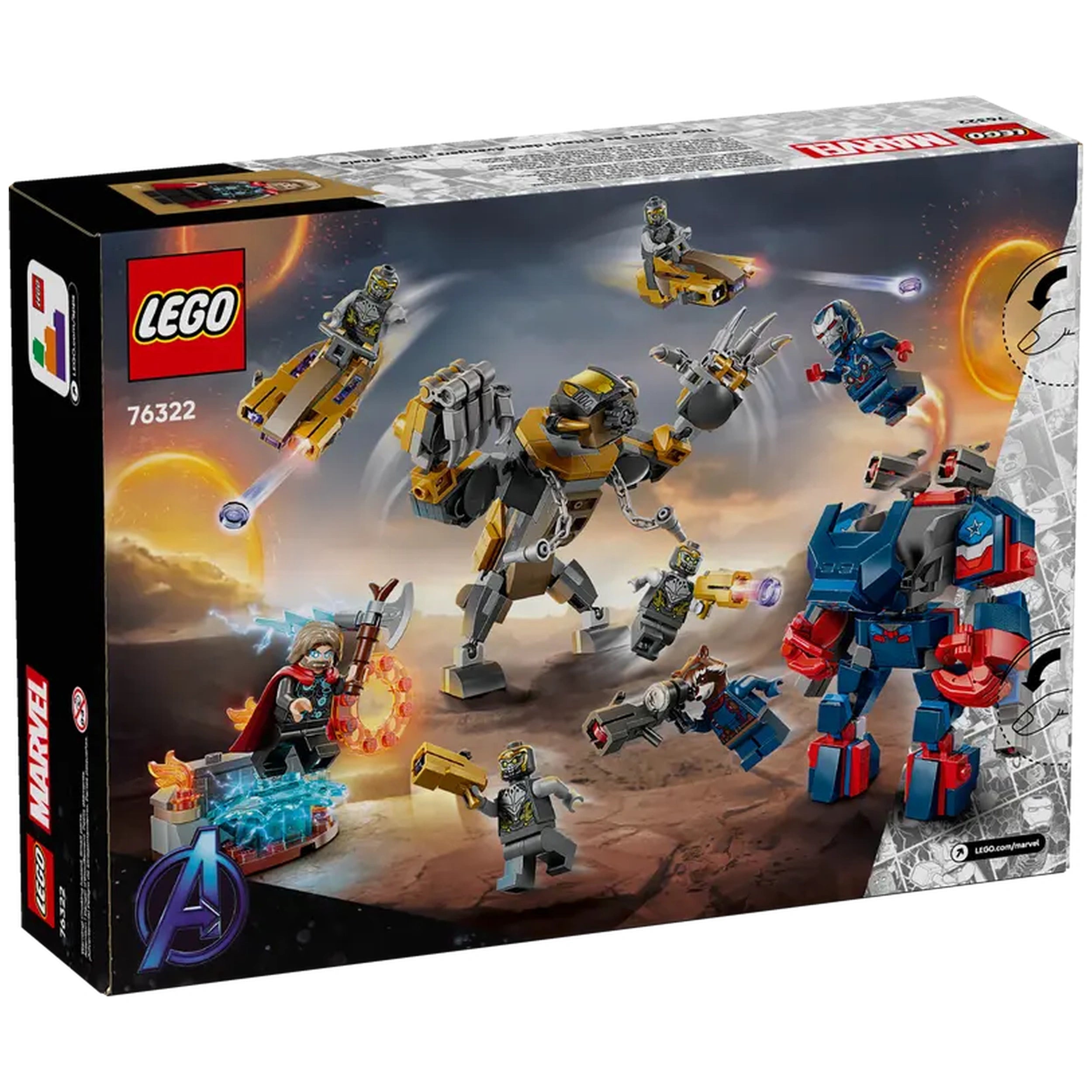 LEGO - Marvel - Avengers - Endgame - Thor vs Chitauri - Figuras de acción