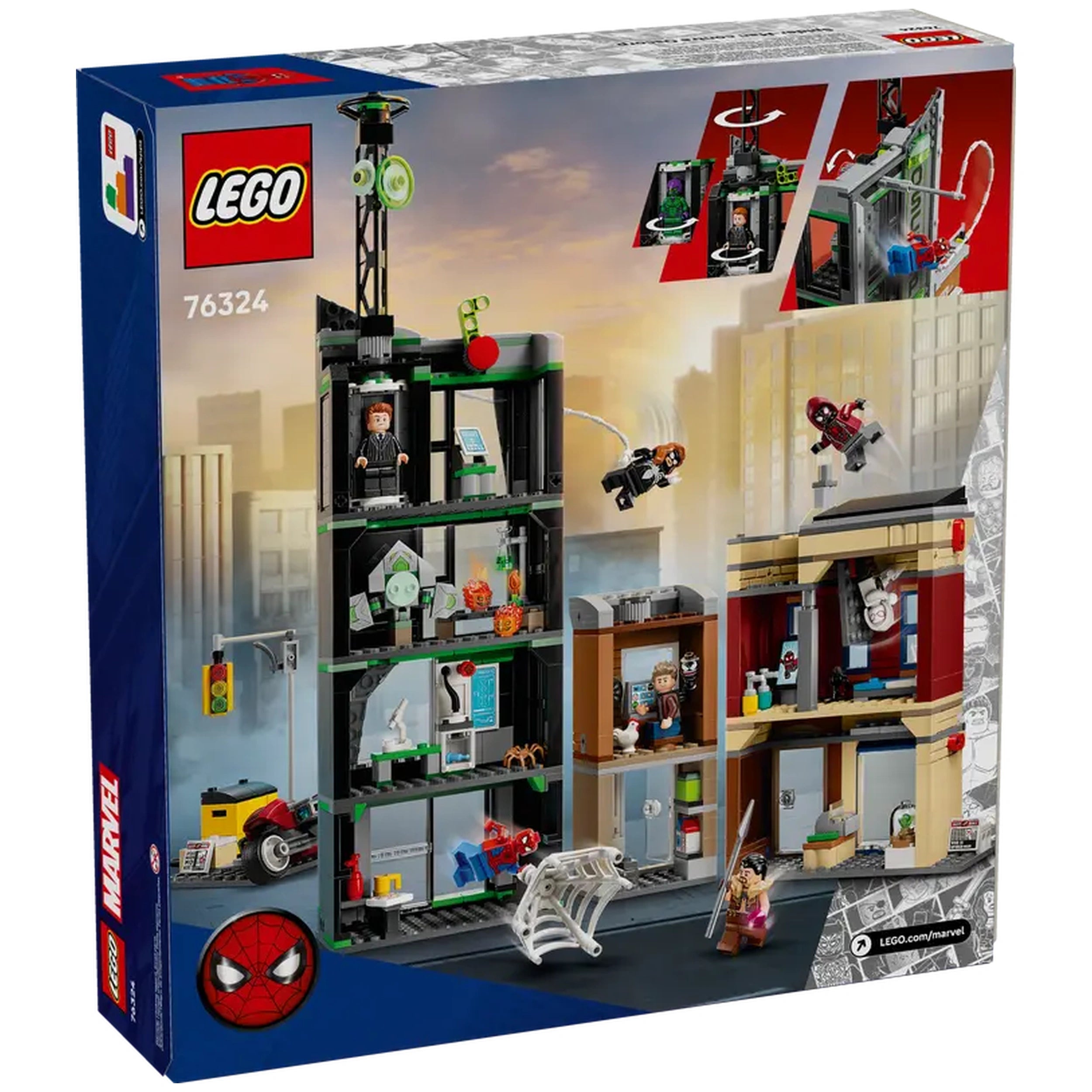 LEGO - Marvel - Set de Construcción Spider-Man vs Oscorp - Juguetes