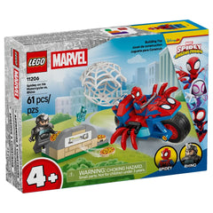 LEGO - Marvel Spidey en su motocicleta vs Rhino - Juguetes de set de construcción